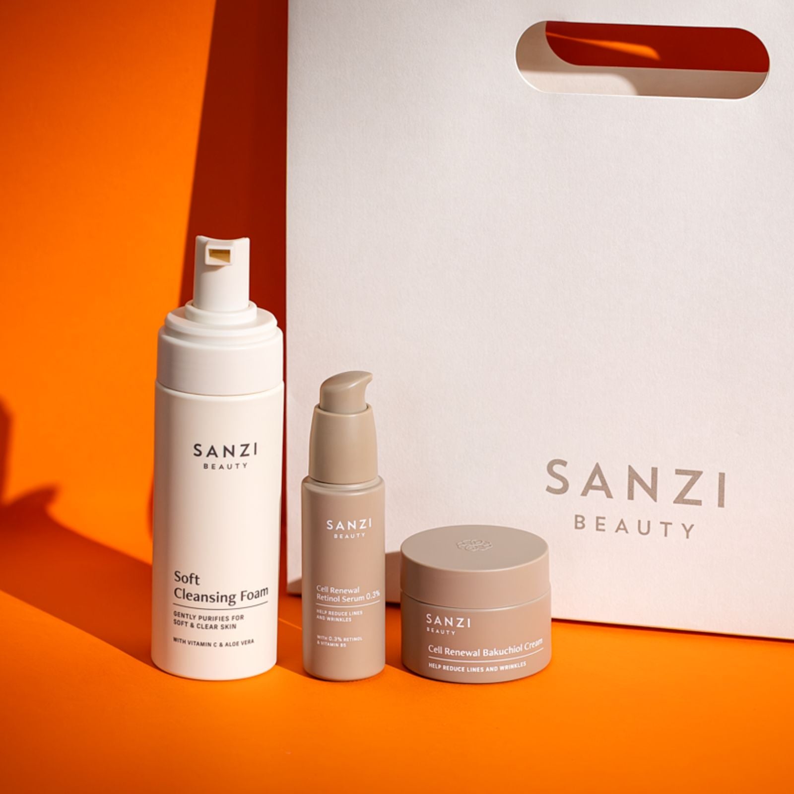 JULEPAKKE: CLEANSE + RETINOL SERUM 0.3% + BAKUCHIOL CREAM