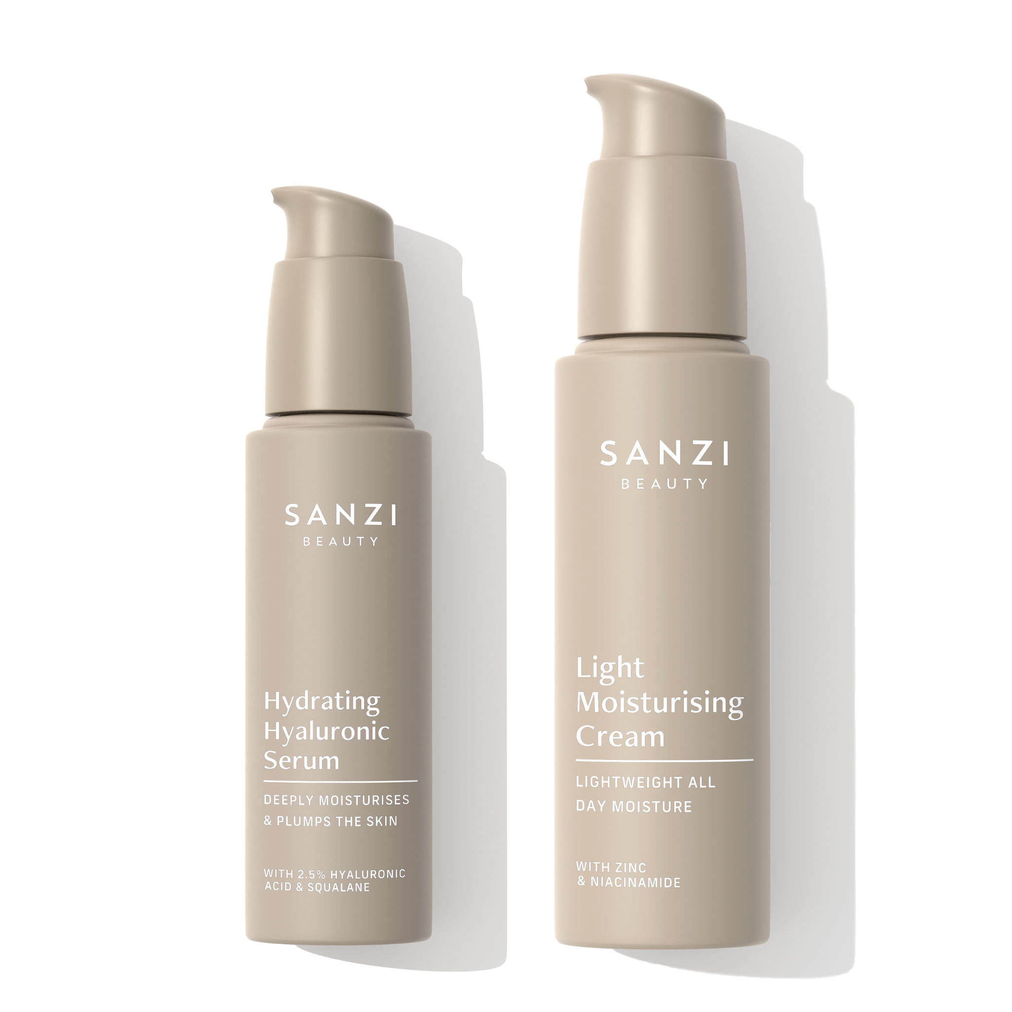 FARS DAG PAKKE: HYDRATING HYALURONIC SERUM + LIGHT MOISTURISING CREAM
