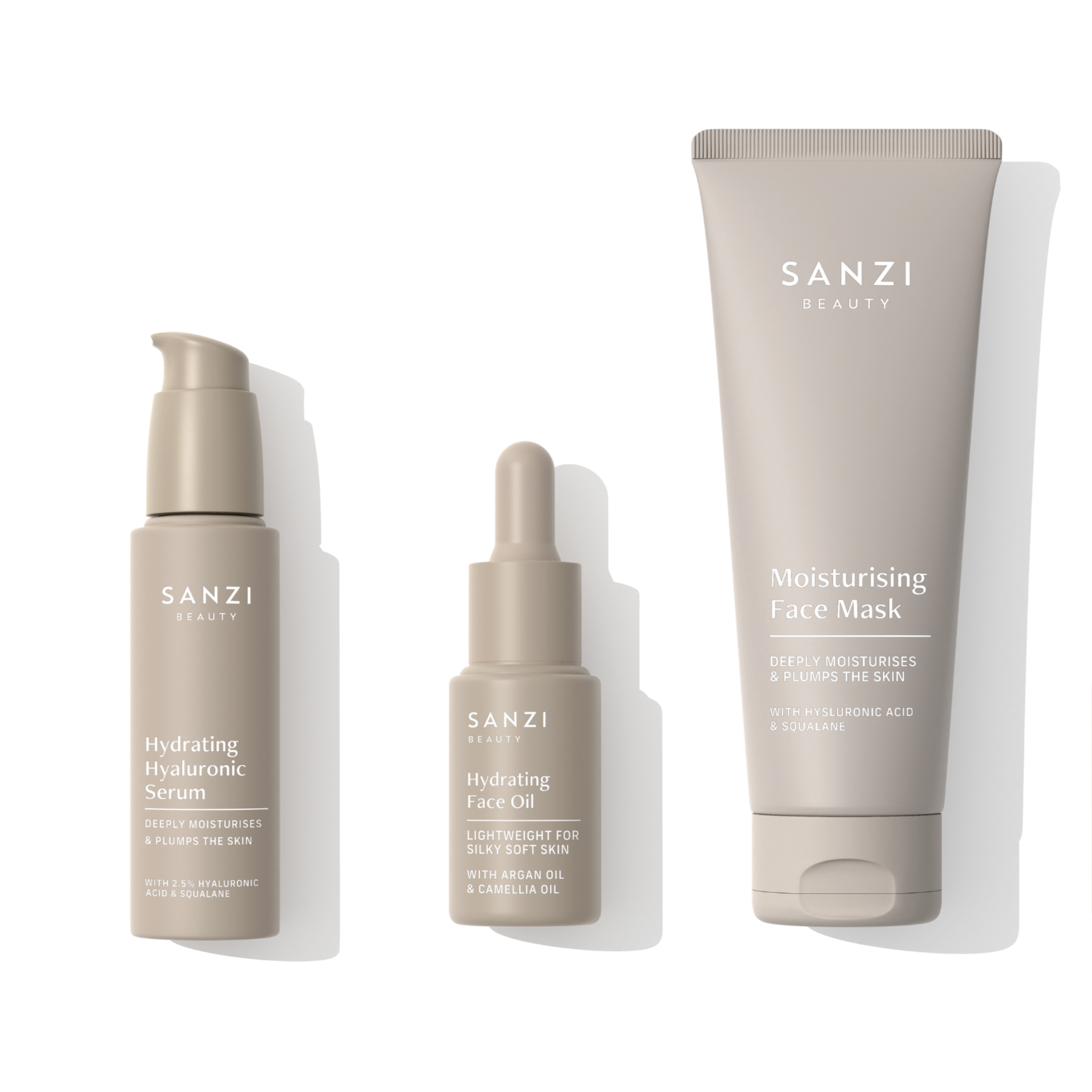 PAKKE: HYDRATING HYALURONIC SERUM + FACE OIL + FACE MASK