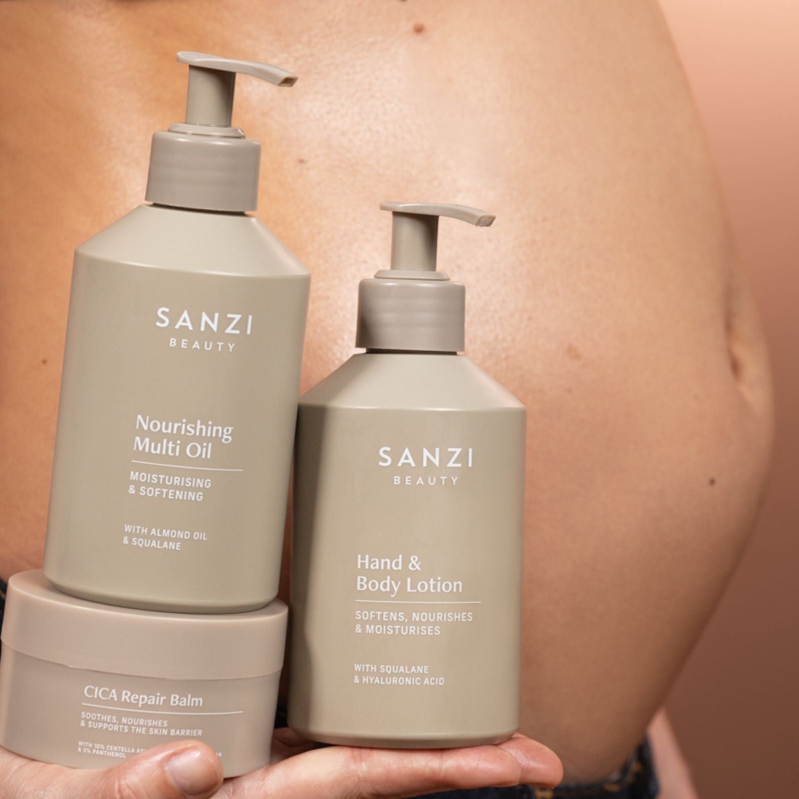 PAKKE: BODY OIL + BODY LOTION + CICA BALM