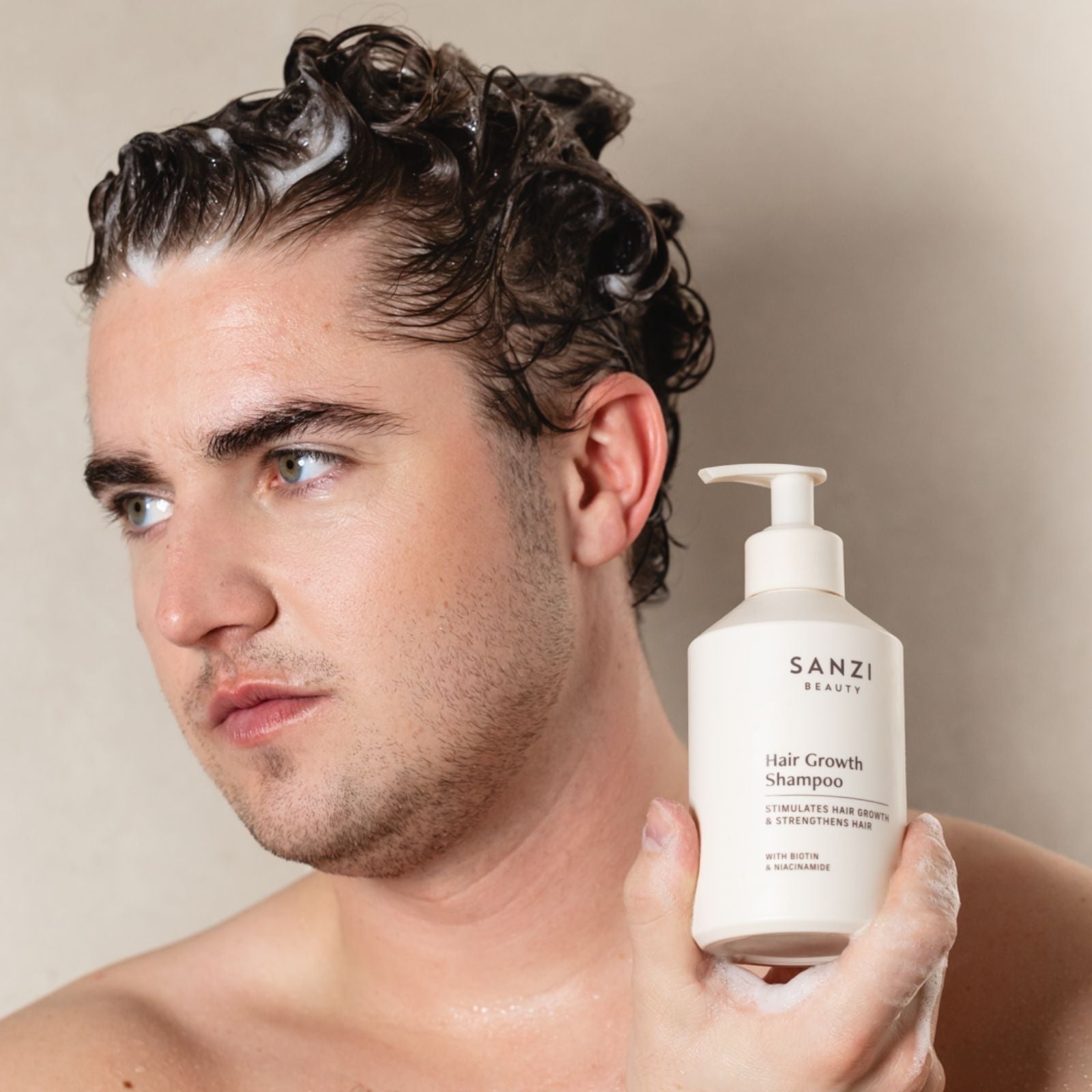 PAKKE: HAIR GROWTH SHAMPOO + CONDITIONER + SERUM (stor)