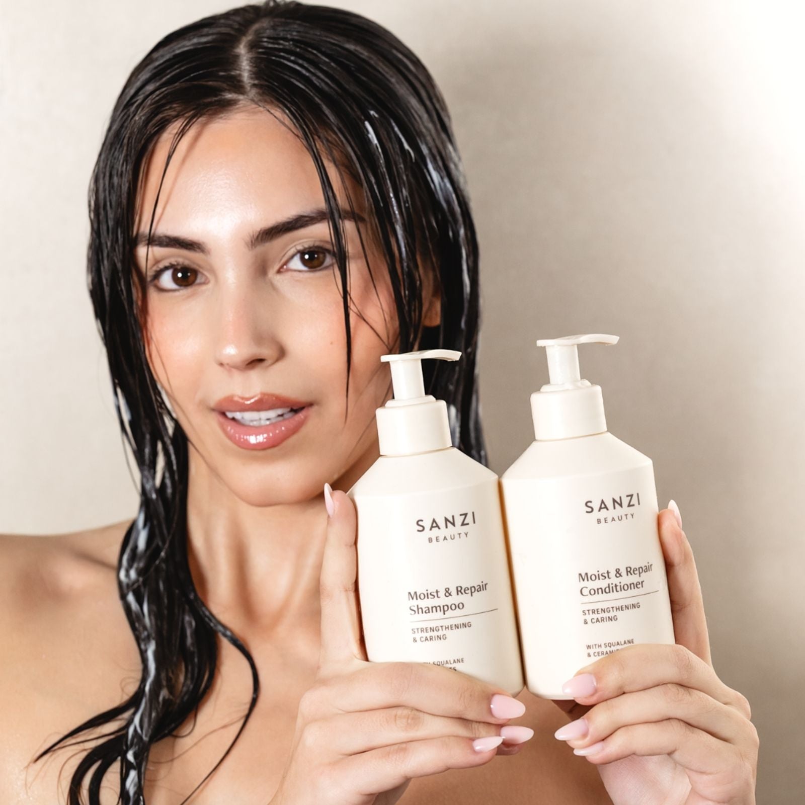 PAKKE: MOIST & REPAIR SHAMPOO + CONDITIONER + MASK (stor)