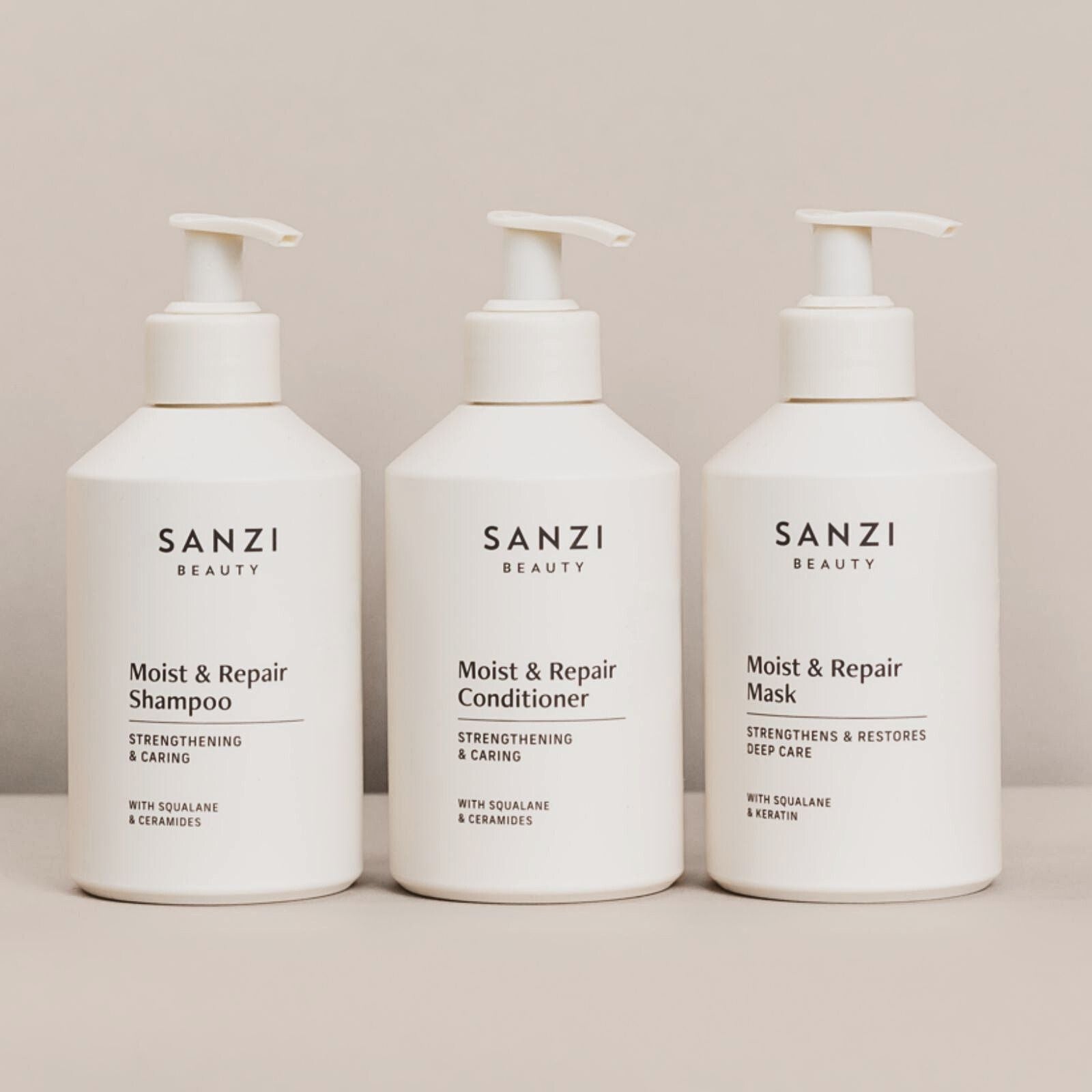 PAKKE: MOIST & REPAIR SHAMPOO + CONDITIONER + MASK (stor)